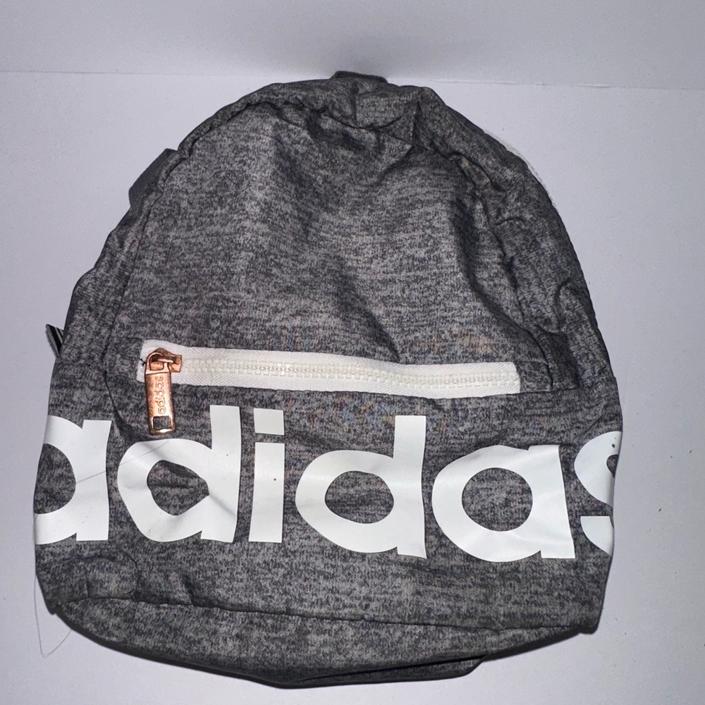 Adidas Charcoal Backpack with Prominent Logo